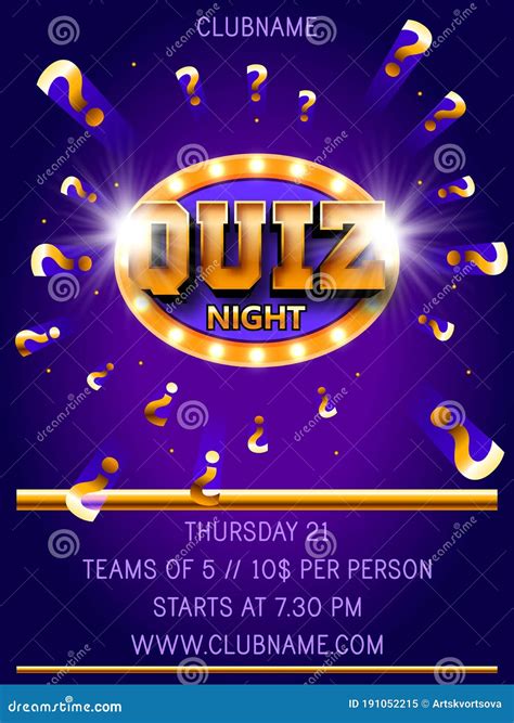 quiz night poster background